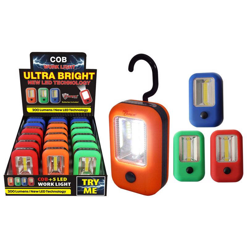 Max Force 180 lm Assorted LED Work Light Flashlight AAA Battery
