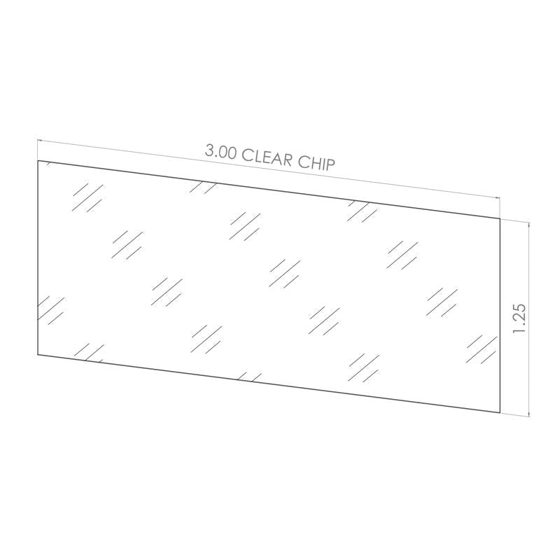 Plastic Shelf Bin Tag Holder 0.001 in. H X 1.25 in. W