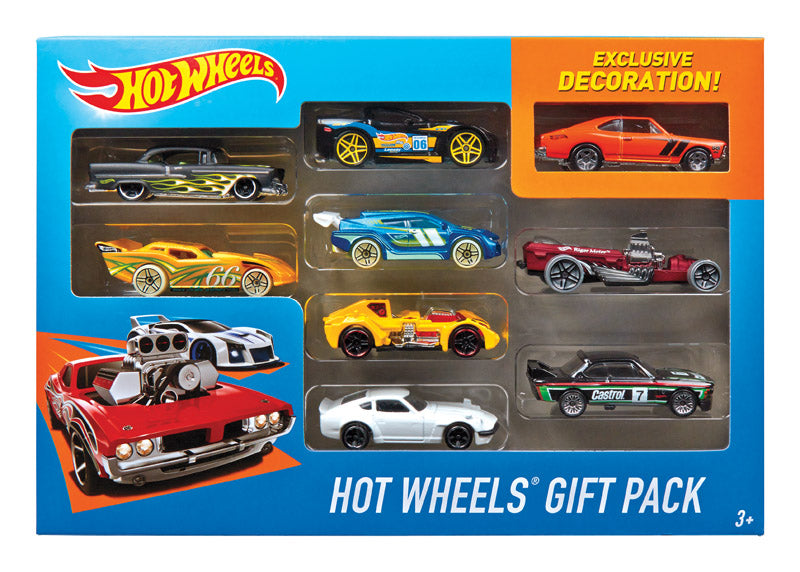 Hot Wheels Diecast Car Metal Multicolor 9 pc