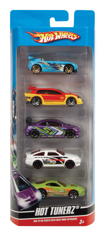 Hot Wheels Hot Tunerz Diecast Car Plastic Multi-Colored 5 pc