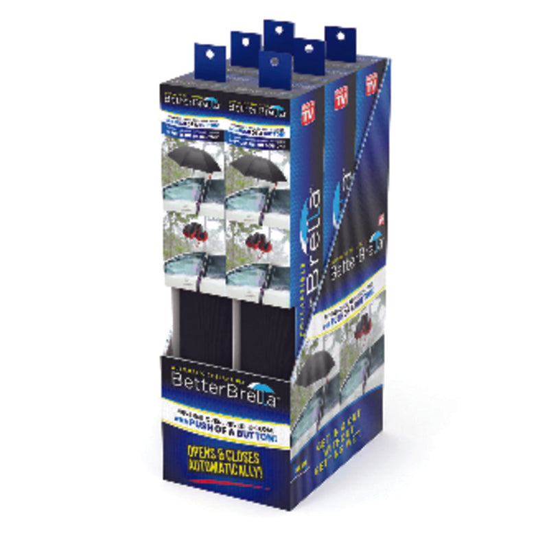 BetterBrella As Seen on TV Black 40.5 in. D Umbrella