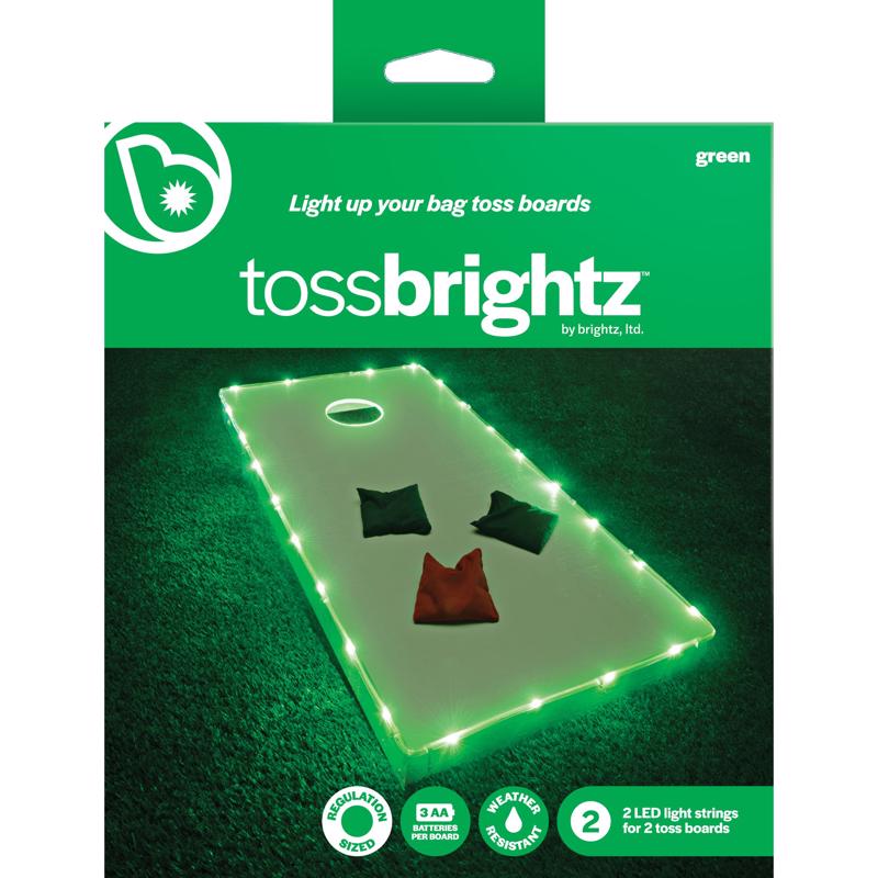 Brightz Toss Brightz Green LED Cornhole Light Kit ABS Plastics 1 pk