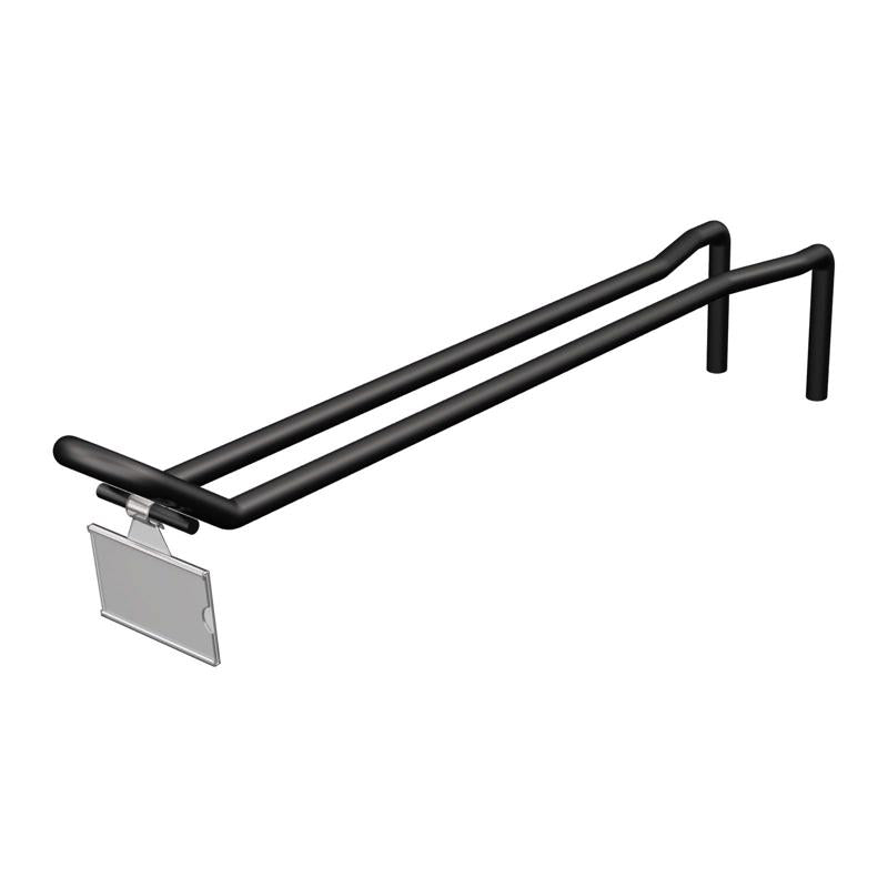 Black Metal Seat Bracket 4 in. H X 2 in. W X 13 in. L