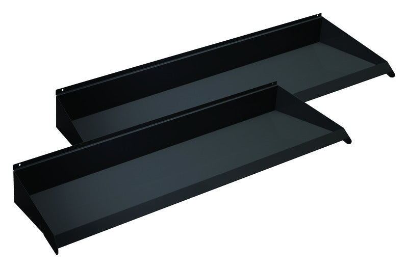 2 in. H X 12 in. W X 48 in. L Black Shelf Edge Holder