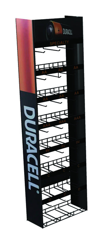 Black Metal Wing Panel Display Rack