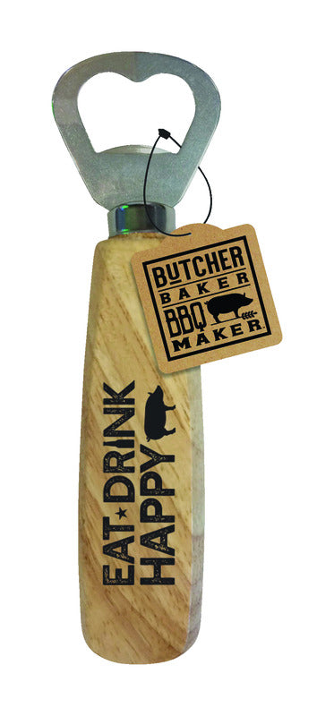 Open Road Brands Butcher Baker BBQ Maker Metal Mounted Bottle Opener