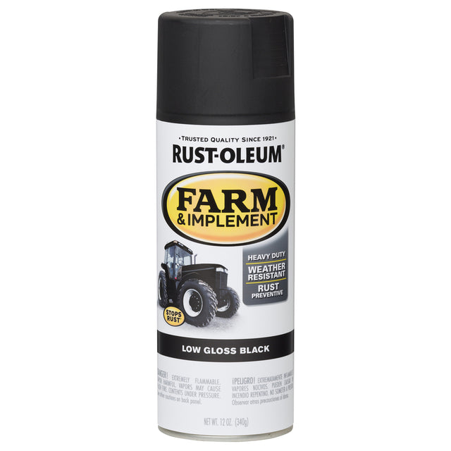 Rust-Oleum Specialty Indoor and Outdoor Low Gloss Black Farm & Implement 12 oz