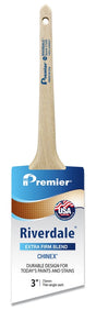 Premier Riverdale 3 in. Extra Stiff Thin Angle Sash Paint Brush