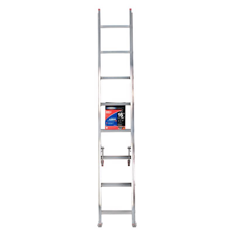 Werner 16 ft. H Aluminum Telescoping Extension Ladder Type III 200 lb. capacity Werner 16 ft. H Aluminum Telescoping Extension Ladder Type III 200 lb. capacity