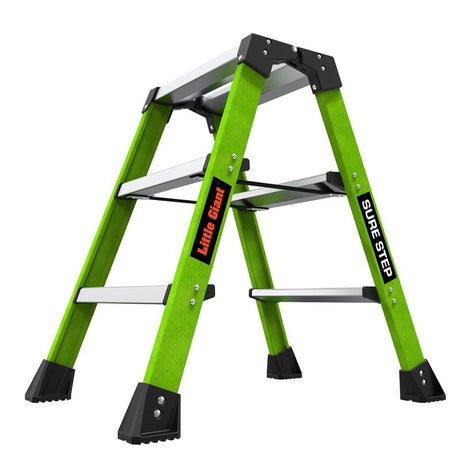 Little Giant Sure Step 25.98 in. H X 11.8 in. W X 8 in. D 375 lb. capacity 3 step Resin Step Stool