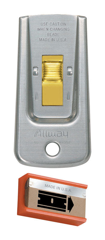 Allway 1-1/2 in. W Steel Single-Edge Razor Scraper