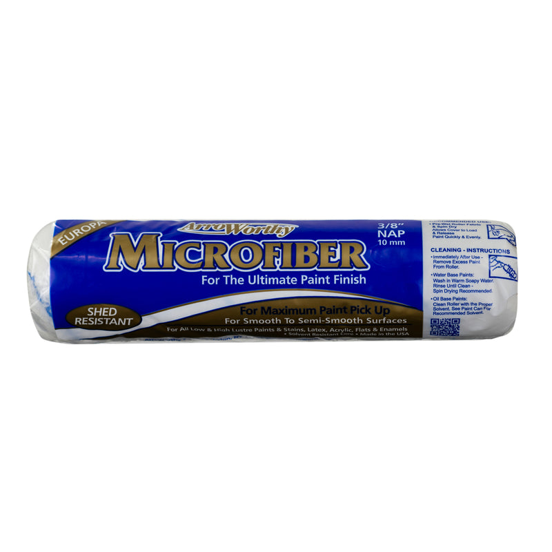 ArroWorthy Microfiber 9 in. W X 3/8 in. Paint Roller Cover 1 pk