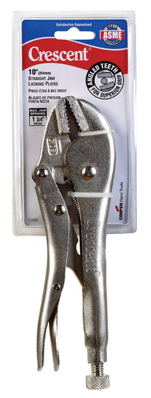 Crescent 10 in. Alloy Steel Straight Jaw Curved Pliers