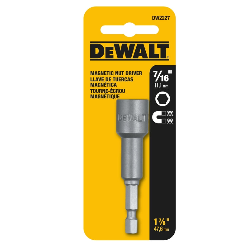 DeWalt 7/16 in. X 1-7/8 in. L Heat-Treated Steel Nut Driver 1 pc