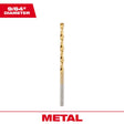 Milwaukee Thunderbolt 9/64 in. X 2-7/8 in. L High Speed Steel Drill Bit Round Shank 1 pc