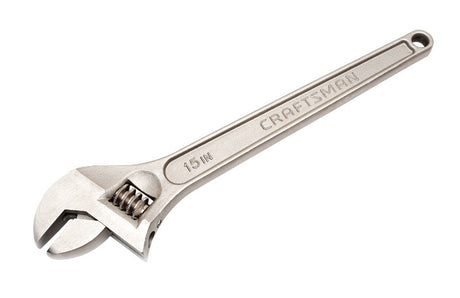 Craftsman Metric and SAE Adjustable Wrench 15 in. L 1 pc