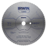 Irwin 7-1/4 in. D X 5/8 in. Steel Circular Saw Blade 140 teeth 1 pk