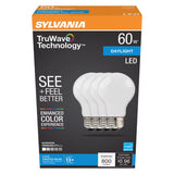 Sylvania TruWave A19 E26 (Medium) LED Bulb Daylight 60 Watt Equivalence 4 pk