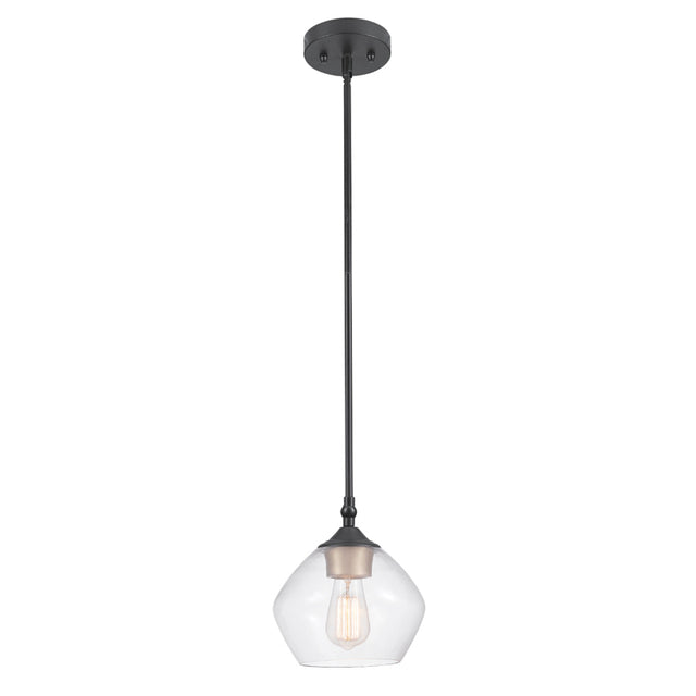 Globe Electric Harrow Matte Black 1 lights Pendant Light