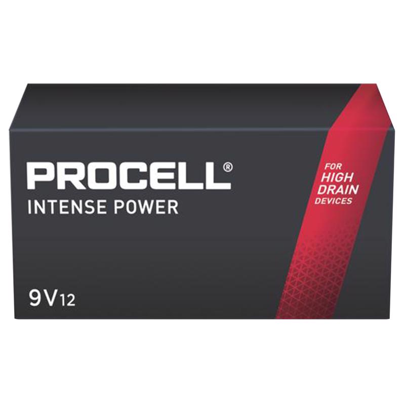 Procell Intense Alkaline 9-Volt 9 V 0.628 mAh Primary Battery PX1604 12 pk