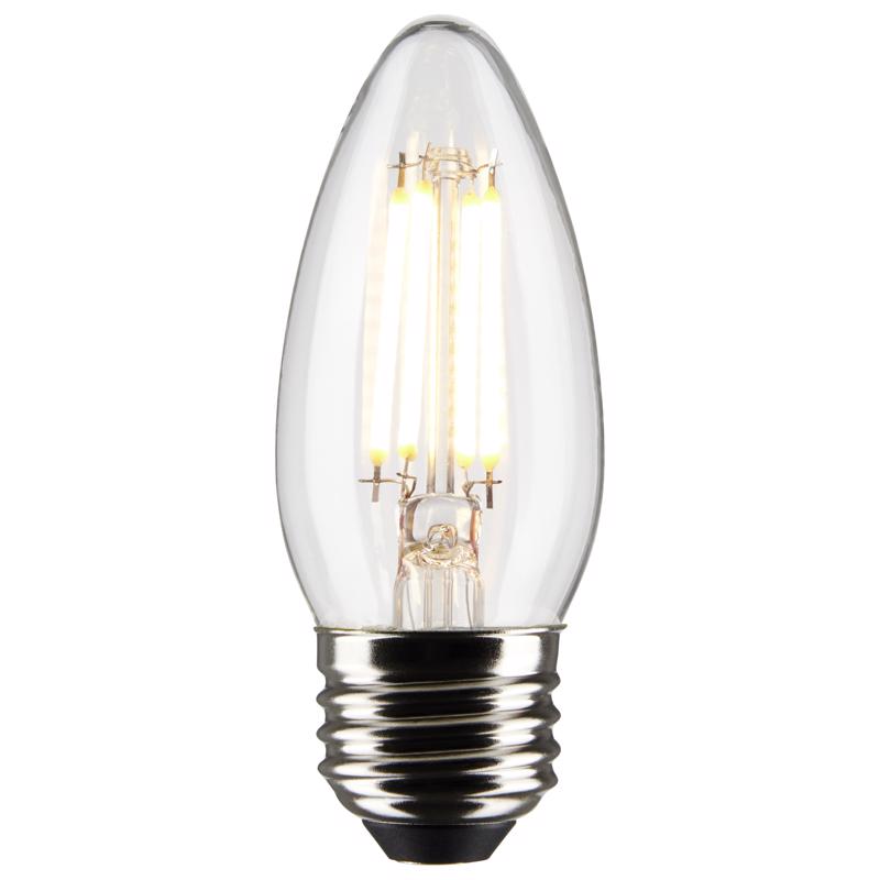 Satco B11 E26 (Medium) Filament LED Bulb Soft White 40 Watt Equivalence 2 pk