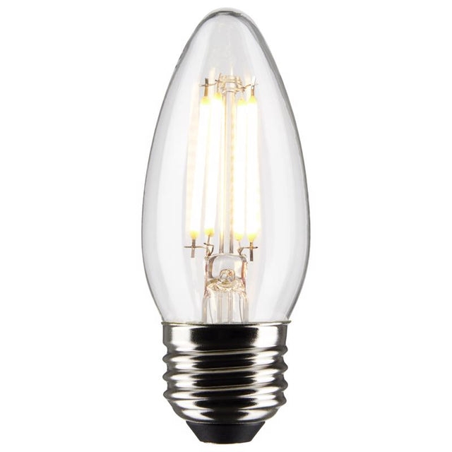 Satco B11 E26 (Medium) Filament LED Bulb Soft White 40 Watt Equivalence 2 pk