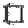 Vanco New Work Rectangle PVC 2 gang Low Voltage Mounting Bracket Black