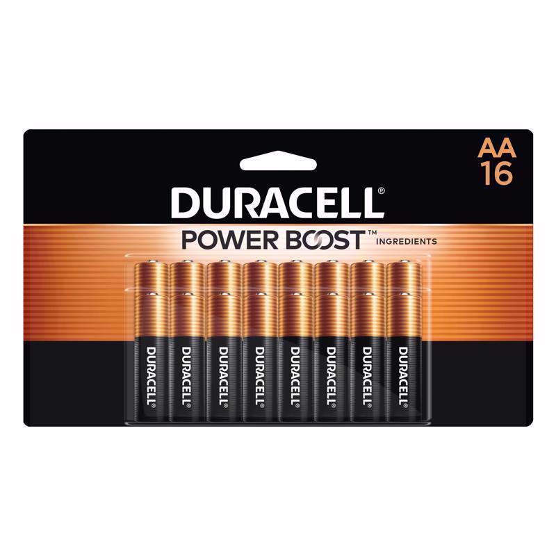 Duracell Coppertop AA Alkaline Batteries 16 pk Carded