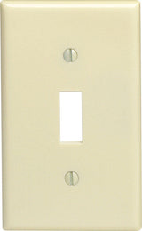 Leviton Ivory 1 gang Thermoset Plastic Toggle Wall Plate 1 pk