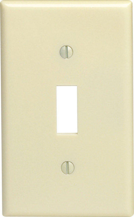 Leviton Ivory 1 gang Thermoset Plastic Toggle Wall Plate 1 pk