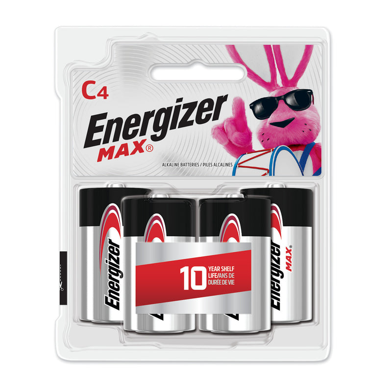 Energizer Max C Alkaline Batteries 4 pk Carded