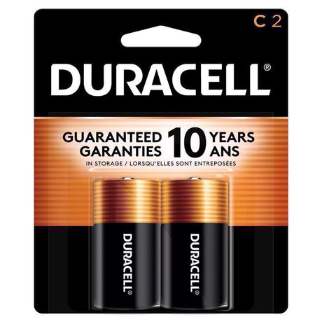 Duracell Coppertop C Alkaline Batteries 2 pk Carded