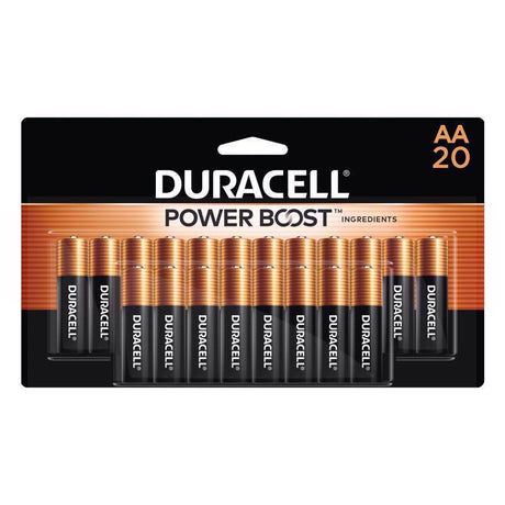 Duracell Coppertop AA Alkaline Batteries 20 pk Carded