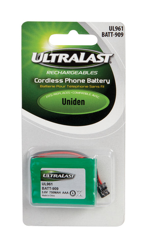 UltraLast NiMH AAA 3.6 V 750 mAh Cordless Phone Battery BATT-909 1 pk