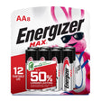 Energizer Max Premium AA Alkaline Batteries 8 pk Carded