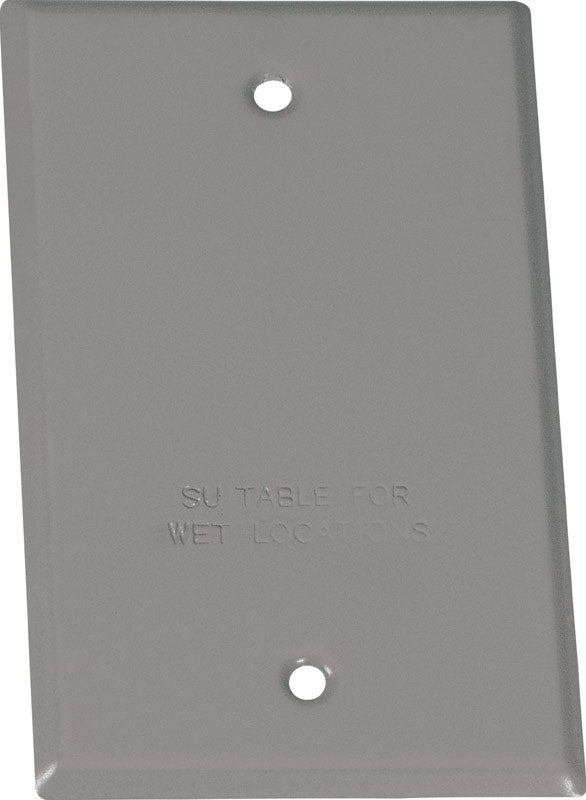 Sigma Engineered Solutions Rectangle Steel 1 gang Flat Box Cover