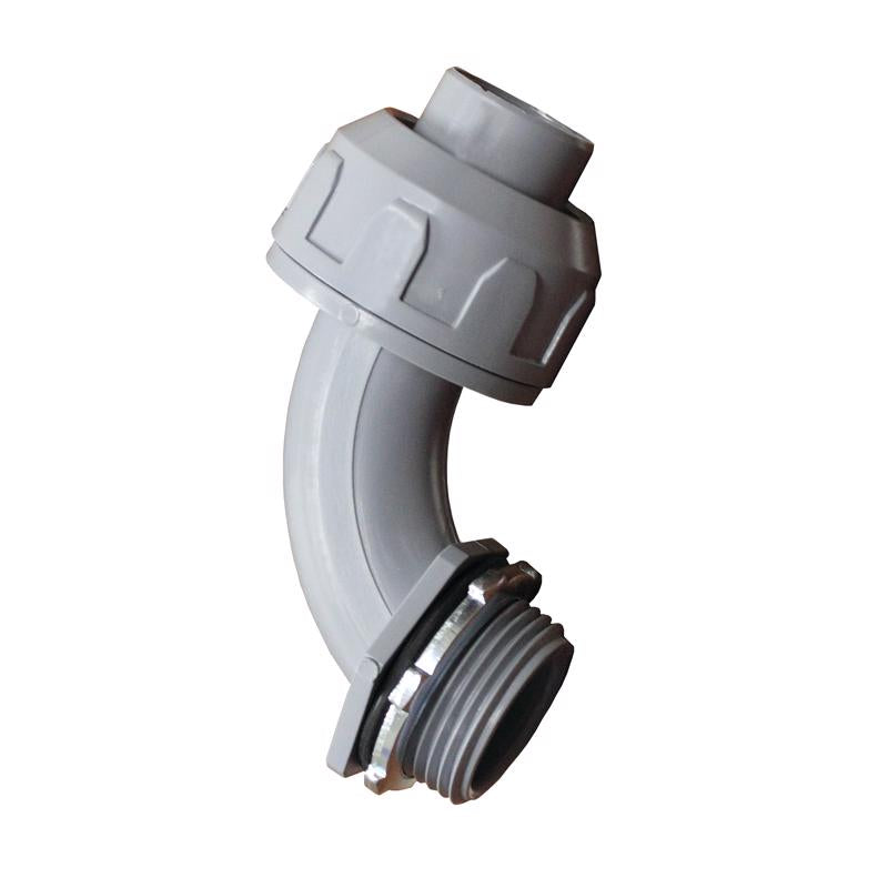 Sigma Engineered Solutions ProConnex 1/2 in. D Plastic 90 Degree Connector For Liquid Tight 1 pk