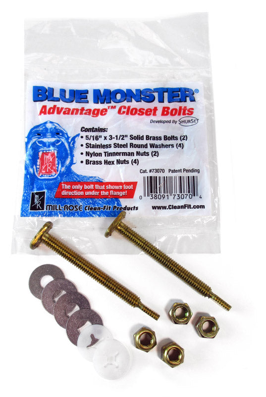 Blue Monster Closet Bolts