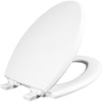 Mayfair by Bemis Kendall Slow Close Elongated White Enameled Wood Toilet Seat