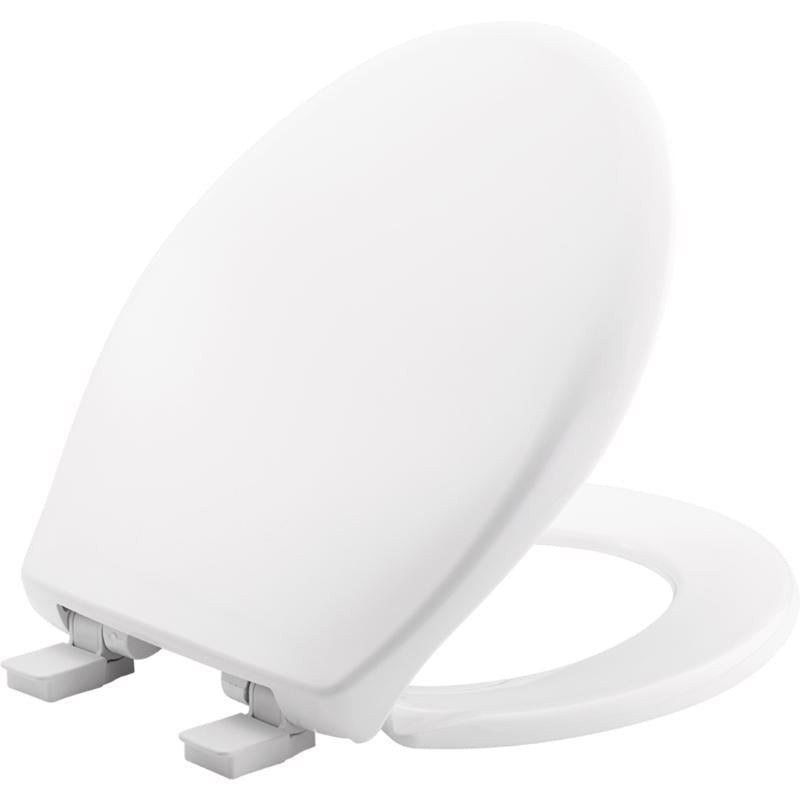 Mayfair by Bemis Affinity Slow Close Round White Plastic Toilet Seat