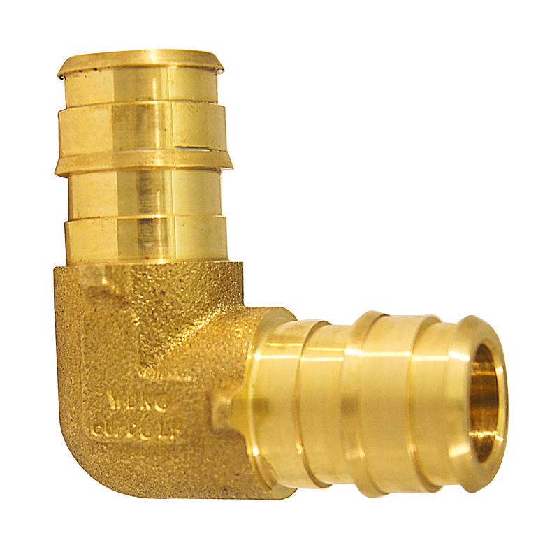 Apollo PEX-A 1/2 in. Expansion PEX in to X 1/2 in. D Barb Brass 90 Degree Elbow