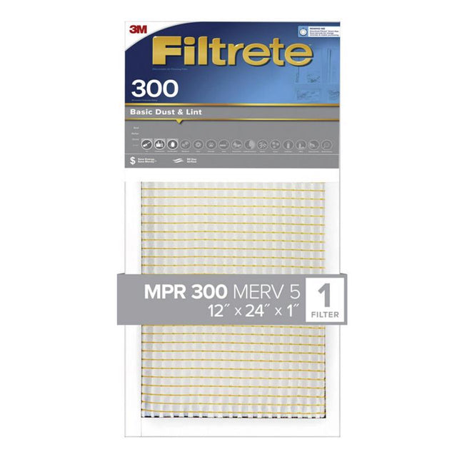 3M Filtrete 12 in. W X 24 in. H X 1 in. D 5 MERV Pleated Air Filter 1 pk