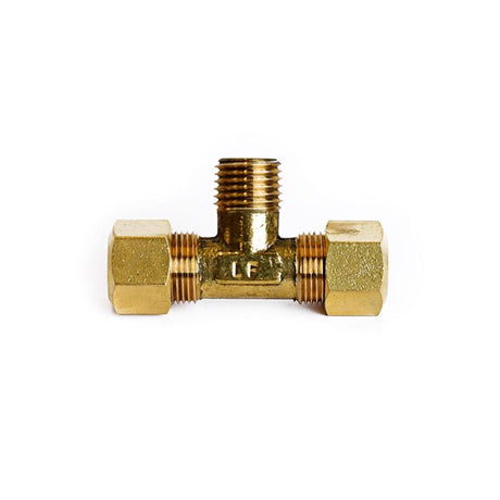 3/8 in. Compression X 3/8 in. D Compression Brass Reducing Tee