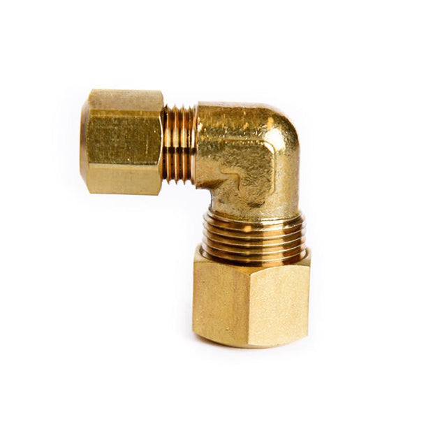 3/8 in. Compression X 1/4 in. D Compression Brass 90 Degree Elbow