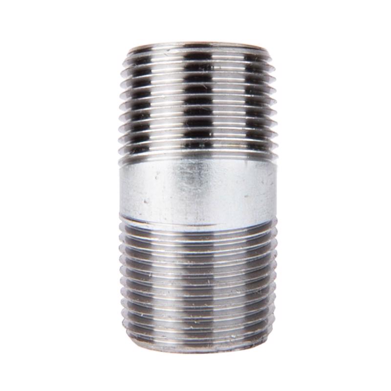 STZ Industries 3/8 in. MIP each X 3/8 in. D MIP Galvanized Steel 2 in. L Nipple