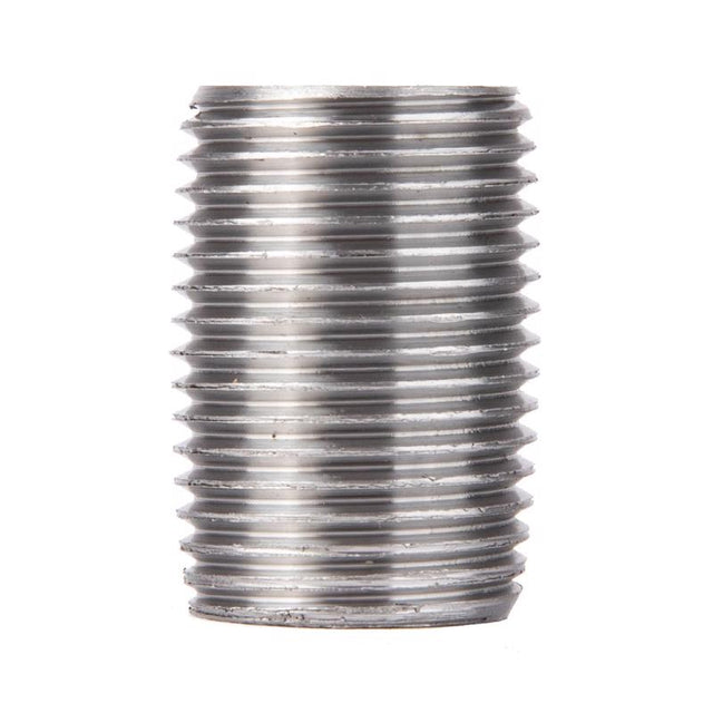 STZ Industries 1/2 in. MIP each X 1/2 in. D MIP Galvanized Steel Close Nipple