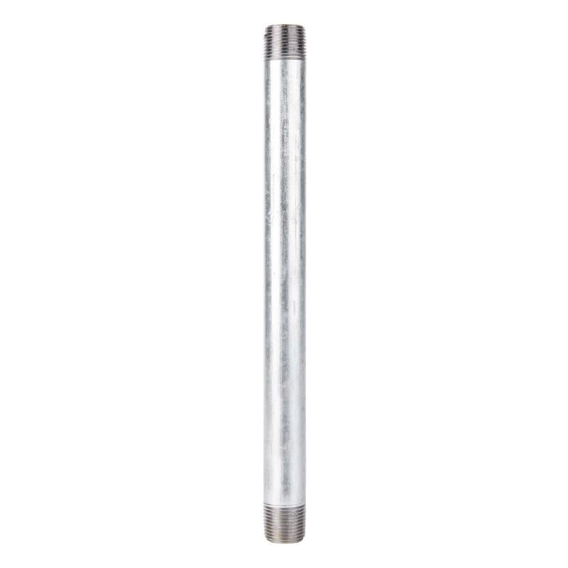 STZ Industries 1/2 in. MIP each X 1/2 in. D MIP Galvanized Steel 10 in. L Nipple