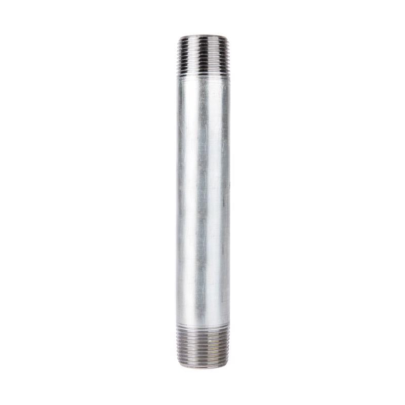 STZ Industries 1 in. MIP each X 1 in. D MIP Galvanized Steel 8 in. L Nipple