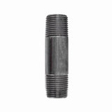 STZ Industries 3/8 in. MIP each X 3/8 in. D MIP Black Steel 3 in. L Nipple