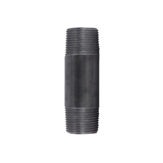 STZ Industries 1 in. MIP each X 1 in. D MIP Black Steel 4 in. L Nipple